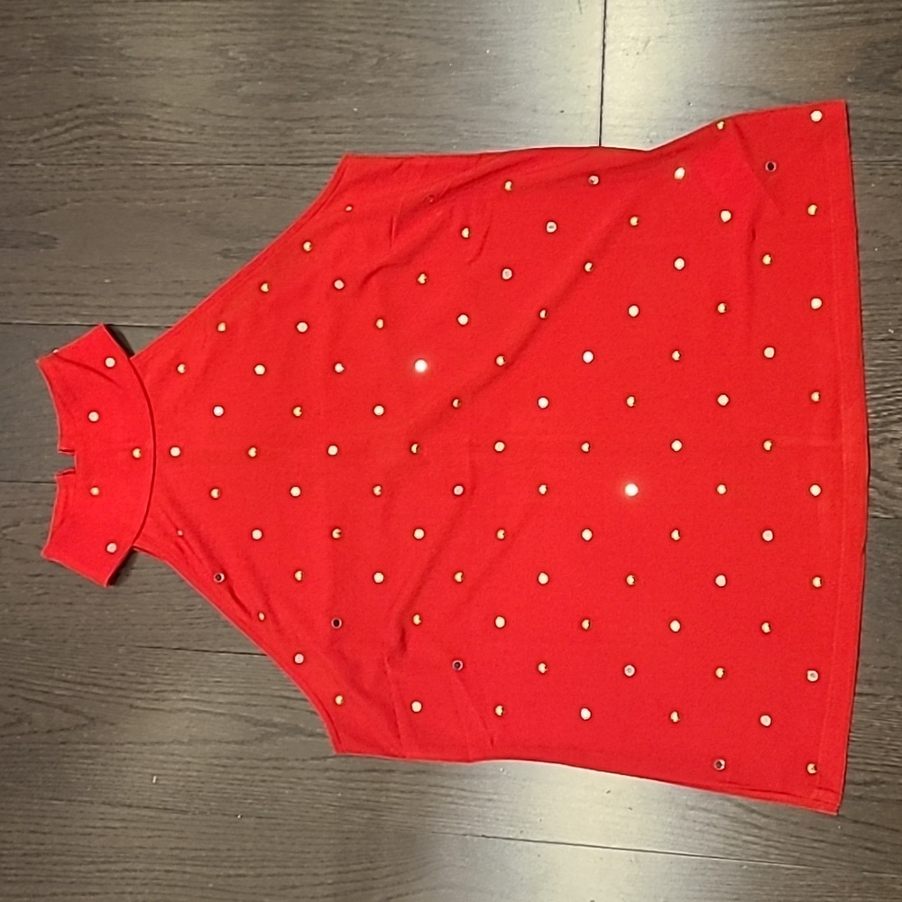 NWT s.XS Michael Kors red top